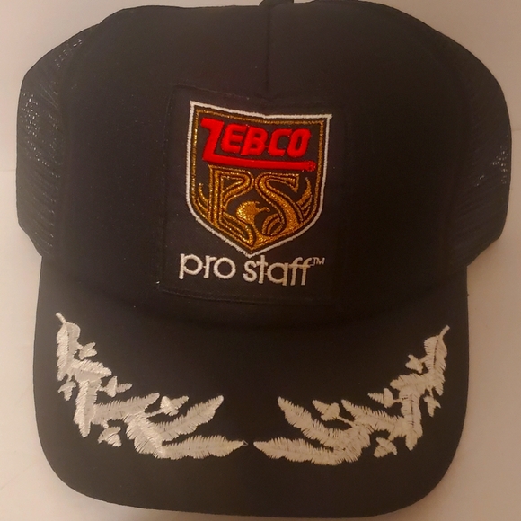 80's vintage Zebco Pro Staff fishing hat. Rare! - Picture 1 of 5
